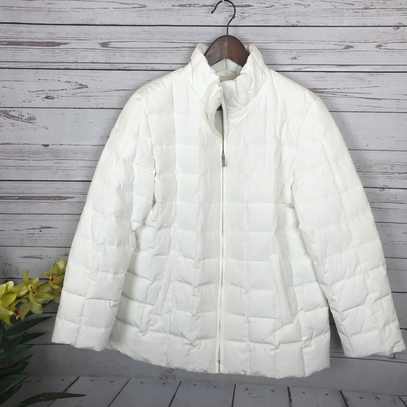 Bromley Sport White Quilted Down Puffer 
